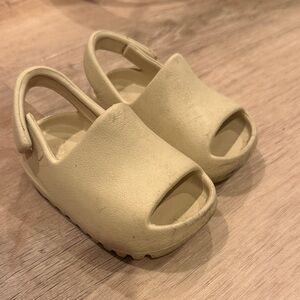 Yeezy Kids Tan Slip-On Sandals